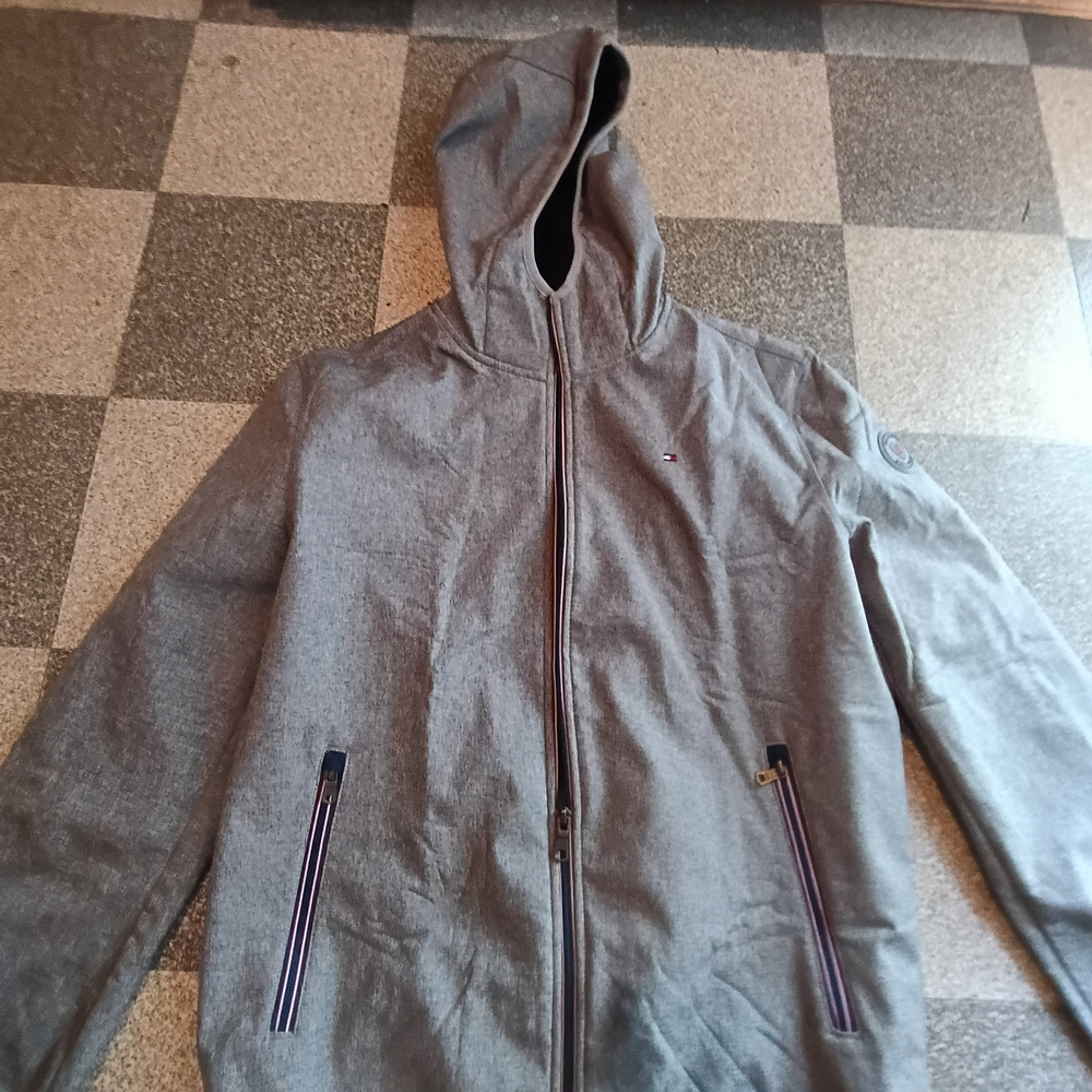 Tommy Hilfiger Gray Windbreaker Jacket